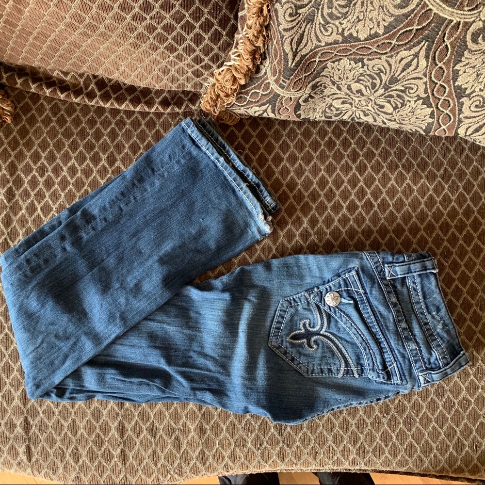 Medium Wash Boot Cut Rock Revival Jeans - Size 25